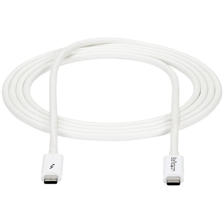 StarTech.com 6.6ft (2m) Thunderbolt 3 Cable, 20Gbps, 100W PD, 4K Video, Thunderbolt-Certified, Compatible w/ TB4/USB 3.2/DisplayPort — TBLT3MM2MW