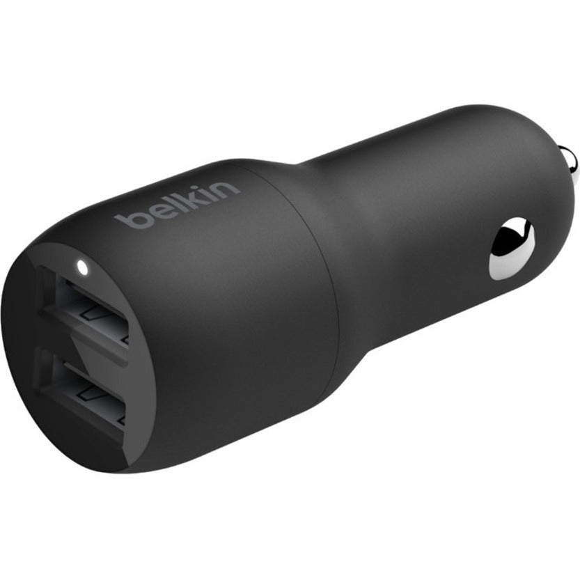 Belkin BoostCharge Dual USB-A Car Charger 24W — CCB001btBK