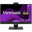 ViewSonic VG2757V-2K 27 Inch 1440p Video Conference Docking Monitor with Windows Hello Compatible IR Webcam, Advanced Ergonomics, and 90W USB C for Home and Office — VG2757V-2K