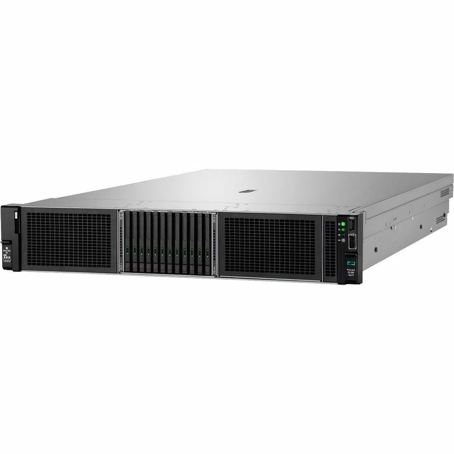 HPE SMART CHOICE ProLiant DL380 G11 2U Rack Server - 1 x Intel Xeon Silver 4510 2.4 GHz - 64 GB RAM - 16 TB HDD - (2 x 8TB) HDD Configuration - Serial ATA/600, 12Gb/s SAS Controller — P72981-005