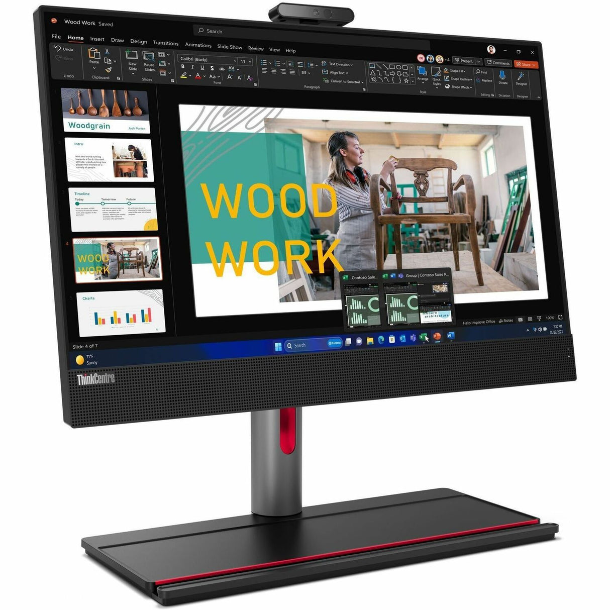 Lenovo ThinkCentre M90a Gen 5 12SH0028US All-in-One Computer - Intel Core i7 14th Gen i7-14700 - vPro Technology - 16 GB - 512 GB SSD - 23.8" Full HD - Desktop - Black — 12SH0028US