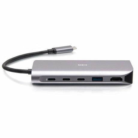 C2G USB-C&reg; 4.0 6-in-1 Mini Docking Station with HDMI&reg;, USB-A, Ethernet, and USB-C&reg; 85W- 8K 60HZ — C2G54551