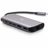 C2G USB-C&reg; 4.0 6-in-1 Mini Docking Station with HDMI&reg;, USB-A, Ethernet, and USB-C&reg; 85W- 8K 60HZ — C2G54551