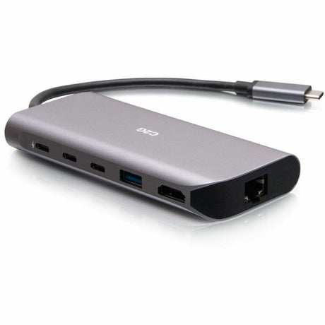 C2G USB-C&reg; 4.0 6-in-1 Mini Docking Station with HDMI&reg;, USB-A, Ethernet, and USB-C&reg; 85W- 8K 60HZ — C2G54551