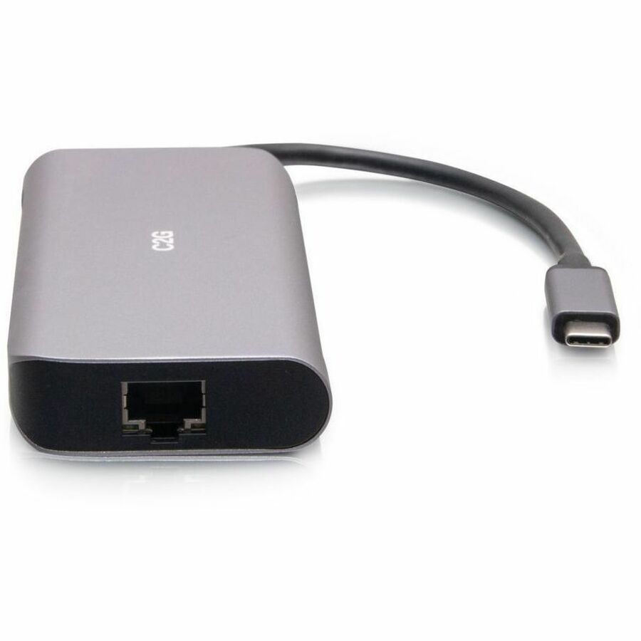 C2G USB-C&reg; 4.0 6-in-1 Mini Docking Station with HDMI&reg;, USB-A, Ethernet, and USB-C&reg; 85W- 8K 60HZ — C2G54551