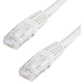 StarTech.com 15ft CAT6 Ethernet Cable - White Molded Gigabit - 100W PoE UTP 650MHz - Category 6 Patch Cord UL Certified Wiring/TIA — C6PATCH15WH