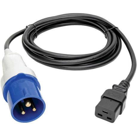 Eaton Tripp Lite Series IEC 309 to C19, Heavy-Duty Extension Cord - 16A, 250V, 16 AWG, 10 ft. (3.05 m), Black — P070-010
