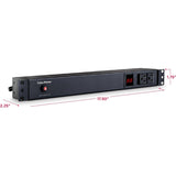 CyberPower PDU15M2F10R 100 - 125 VAC 15A Metered PDU — PDU15M2F10R