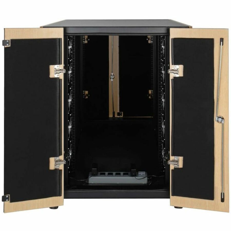 Eaton Tripp Lite Series SmartRack Sound Proof Half-Height Server Rack Enclosure, 18U — SRQ18U