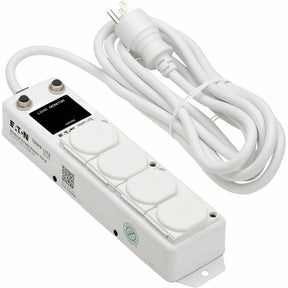 Eaton Tripp Lite Series Safe-IT UL 1363A Medical-Grade Power Strip for Patient Care Vicinities, 4 Hospital-Grade Outlets, Load Monitor, Safety Covers, Antimicrobial, 15 ft. (4.6 m) Cord — PS-415-HG-OEMLM