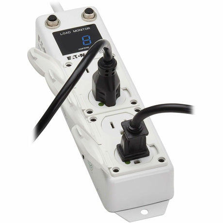 Eaton Tripp Lite Series Safe-IT UL 1363A Medical-Grade Power Strip for Patient Care Vicinities, 4 Hospital-Grade Outlets, Load Monitor, Safety Covers, Antimicrobial, 15 ft. (4.6 m) Cord — PS-415-HG-OEMLM