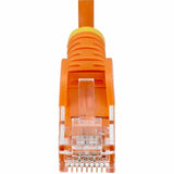 StarTech.com 50ft Orange Slim CAT6 Ethernet Cable, Slim Snagless RJ45, UTP, LSZH, 28AWG Bare Copper, Slim Network Patch Cord, Fluke Tested — N6PAT50ORS