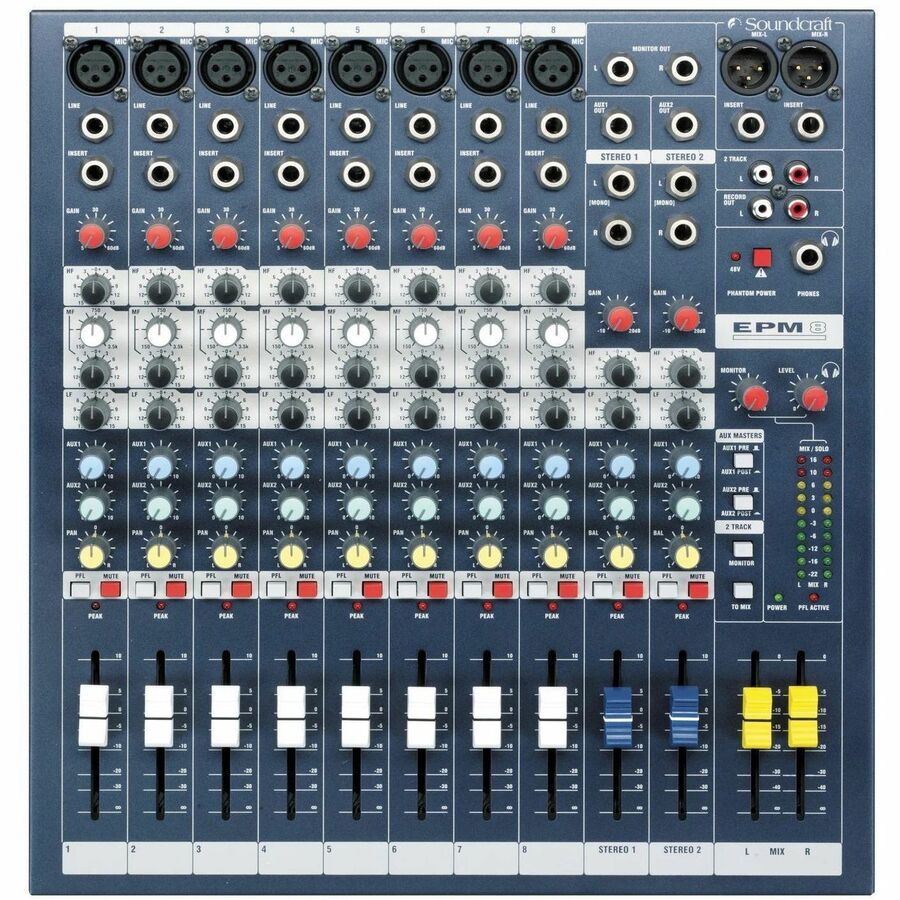 Soundcraft EPM8 Audio Mixer — SCR-RW5735US