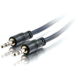 C2G 35ft Plenum-Rated 3.5mm Stereo Audio Cable with Low Profile Connectors — 40517