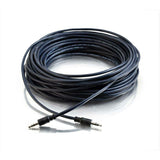 C2G 35ft Plenum-Rated 3.5mm Stereo Audio Cable with Low Profile Connectors — 40517