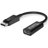 Plugable Active DisplayPort to HDMI Adapter - Connect any DisplayPort-Enabled PC or Tablet to an HDMI Enabled Monitor, TV or Projector for Ultra-HD Video Streaming (HDMI 2.0 up to 4K 3840x2160 @60Hz) — DP-HDMI