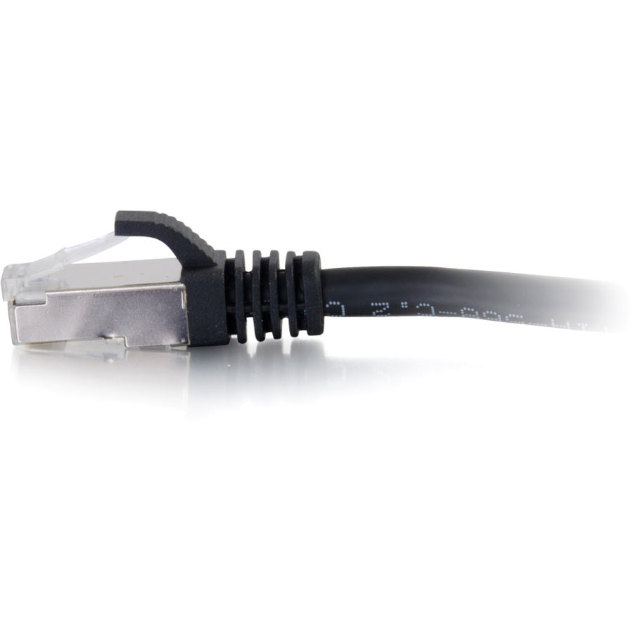 C2G-2ft Cat6a Snagless Shielded (STP) Network Patch Cable - Black — 00707