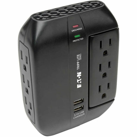 Eaton Tripp Lite Series Protect It! 6-Outlet Surge Protector with 3 Rotatable Outlets - Direct Plug-In, 1200 Joules, 2 USB Ports — SWIVEL6USB