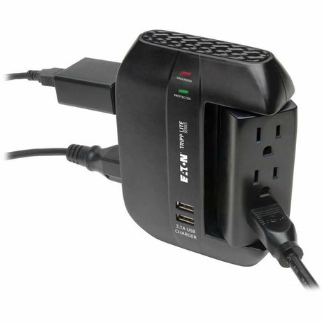 Eaton Tripp Lite Series Protect It! 6-Outlet Surge Protector with 3 Rotatable Outlets - Direct Plug-In, 1200 Joules, 2 USB Ports — SWIVEL6USB