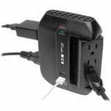 Eaton Tripp Lite Series Protect It! 6-Outlet Surge Protector with 3 Rotatable Outlets - Direct Plug-In, 1200 Joules, 2 USB Ports — SWIVEL6USB