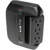 Eaton Tripp Lite Series Protect It! 6-Outlet Surge Protector with 3 Rotatable Outlets - Direct Plug-In, 1200 Joules, 2 USB Ports — SWIVEL6USB