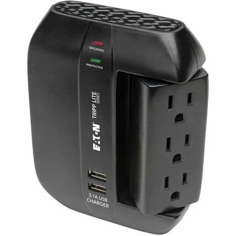 Eaton Tripp Lite Series Protect It! 6-Outlet Surge Protector with 3 Rotatable Outlets - Direct Plug-In, 1200 Joules, 2 USB Ports — SWIVEL6USB