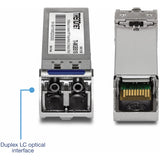 TRENDnet SFP to RJ45 Industrial Single-Mode LC Module (10km); TI-MGBS10; 1000Base-LX Industrial SFP; Compliant with IEEE 802.3z Gigabit Ethernet; Data Rates of up to 1.25Gbps; Lifetime Protection — TI-MGBS10
