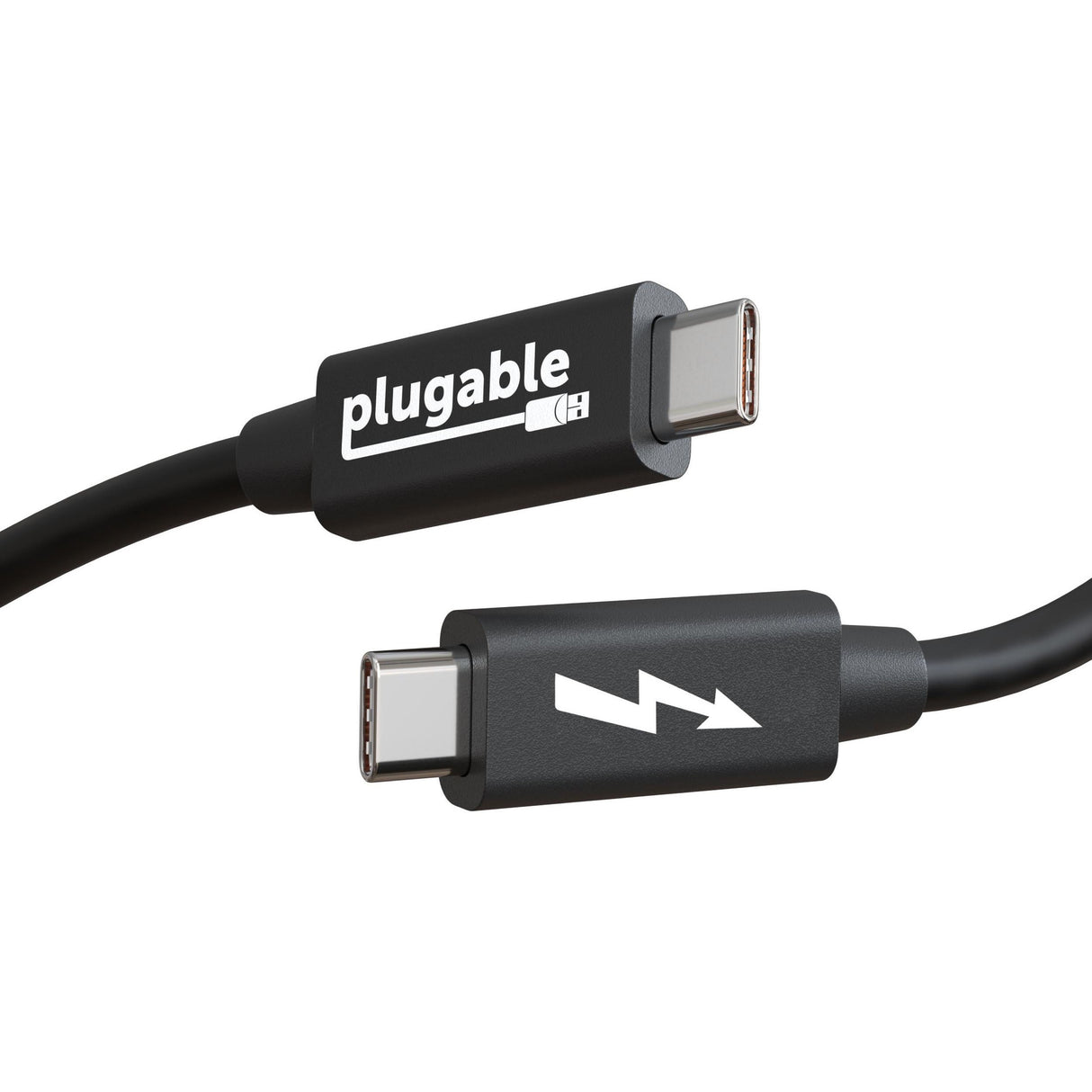 Plugable Windows Transfer Cable 6.6ft (2m), Thunderbolt 10Gbps, Bundled with Bravura Software for Windows PC to PC Migration - Unlimited Uses. Works between Thunderbolt 3 / 4, USB4 PCs — TBT-TRAN