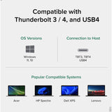 Plugable Windows Transfer Cable 6.6ft (2m), Thunderbolt 10Gbps, Bundled with Bravura Software for Windows PC to PC Migration - Unlimited Uses. Works between Thunderbolt 3 / 4, USB4 PCs — TBT-TRAN