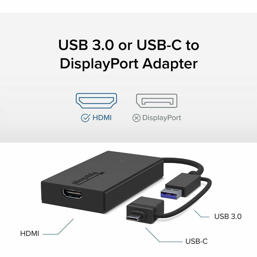 Plugable USB C to HDMI Adapter, Universal Video Graphics Adapter for USB 3.0 and USB-C Macs and Windows — UGA-HDMI-S