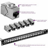 TRENDnet Cat6A RJ-45 Keystone Inline Coupler (6-Pack) — TC-KC06C6A