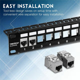 TRENDnet Cat6A RJ-45 Keystone Inline Coupler (6-Pack) — TC-KC06C6A