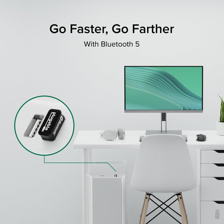 Plugable USB Bluetooth Adapter for PC, Bluetooth 5.0 Dongle, Compatible with Windows — USB-BT5