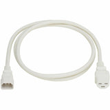 Eaton Tripp Lite Series Power Cord, C14 to C21 - Heavy-Duty, 15A, 250V, 14 AWG, 5 ft. (1.5 m), White — P037-005-AWH