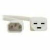 Eaton Tripp Lite Series Power Cord, C14 to C21 - Heavy-Duty, 15A, 250V, 14 AWG, 6 ft. (1.8 m), White — P037-006-AWH