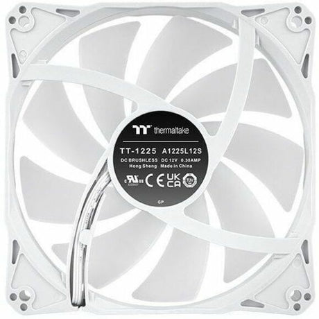 Thermaltake LE120 ARGB Sync PC Cooling Fan White (3-Fan Pack) — CL-F205-PL12SW-A