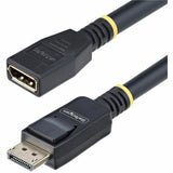 StarTech.com 10ft (3m) DisplayPort 1.4 Extension Cable, DP 1.4 Port Saver Cable, 8K 60Hz, DisplayPort Extension Adapter Cord, Male to Female — 10F-DP14-EXTEND-CBL