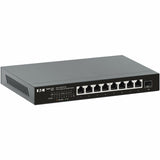 Eaton Tripp Lite Series 8-Port 2.5 Gbps Desktop Gigabit Ethernet Unmanaged Switch with PoE+ Pass-Through, 100W, Metal Enclosure, TAA — NG8POE-M2