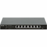 Eaton Tripp Lite Series 8-Port 2.5 Gbps Desktop Gigabit Ethernet Unmanaged Switch with PoE+ Pass-Through, 100W, Metal Enclosure, TAA — NG8POE-M2
