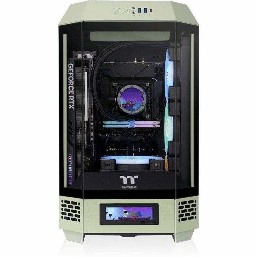 Thermaltake The Tower 250 Matcha Green Mini Tower Chassis — CA-1Z9-00SEWN-00