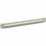 Eaton Tripp Lite Series 24-Port Cat6a Feed-Through Patch Panel - 4PPoE Compliant, 1U Rack-Mount, RJ45 Ethernet, White, TAA — N254-024-6A-WH