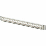 Eaton Tripp Lite Series 24-Port Cat6a Feed-Through Patch Panel - 4PPoE Compliant, 1U Rack-Mount, RJ45 Ethernet, White, TAA — N254-024-6A-WH