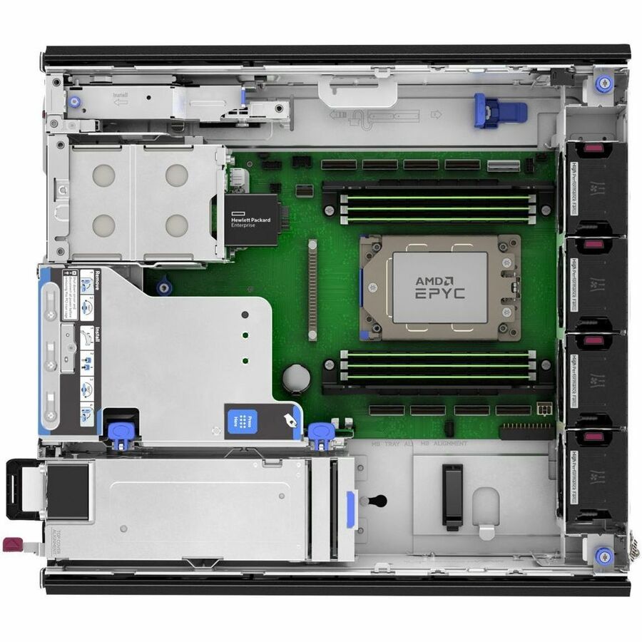 HPE ProLiant DL145 Gen11 2U Rack Server - 1 EPYC 8124P 2.45 GHz - 64 GB RAM - 12Gb/s SAS Controller — P79810-005