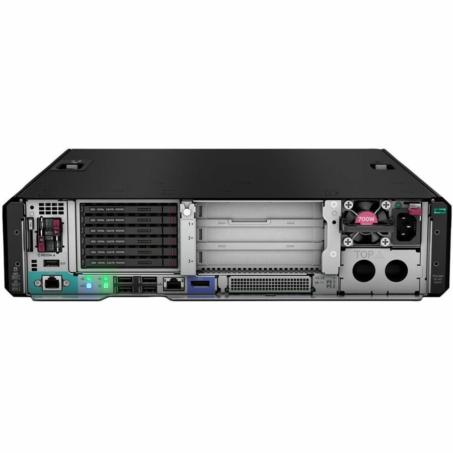 HPE ProLiant DL145 Gen11 2U Rack Server - 1 EPYC 8124P 2.45 GHz - 64 GB RAM - 12Gb/s SAS Controller — P79810-005