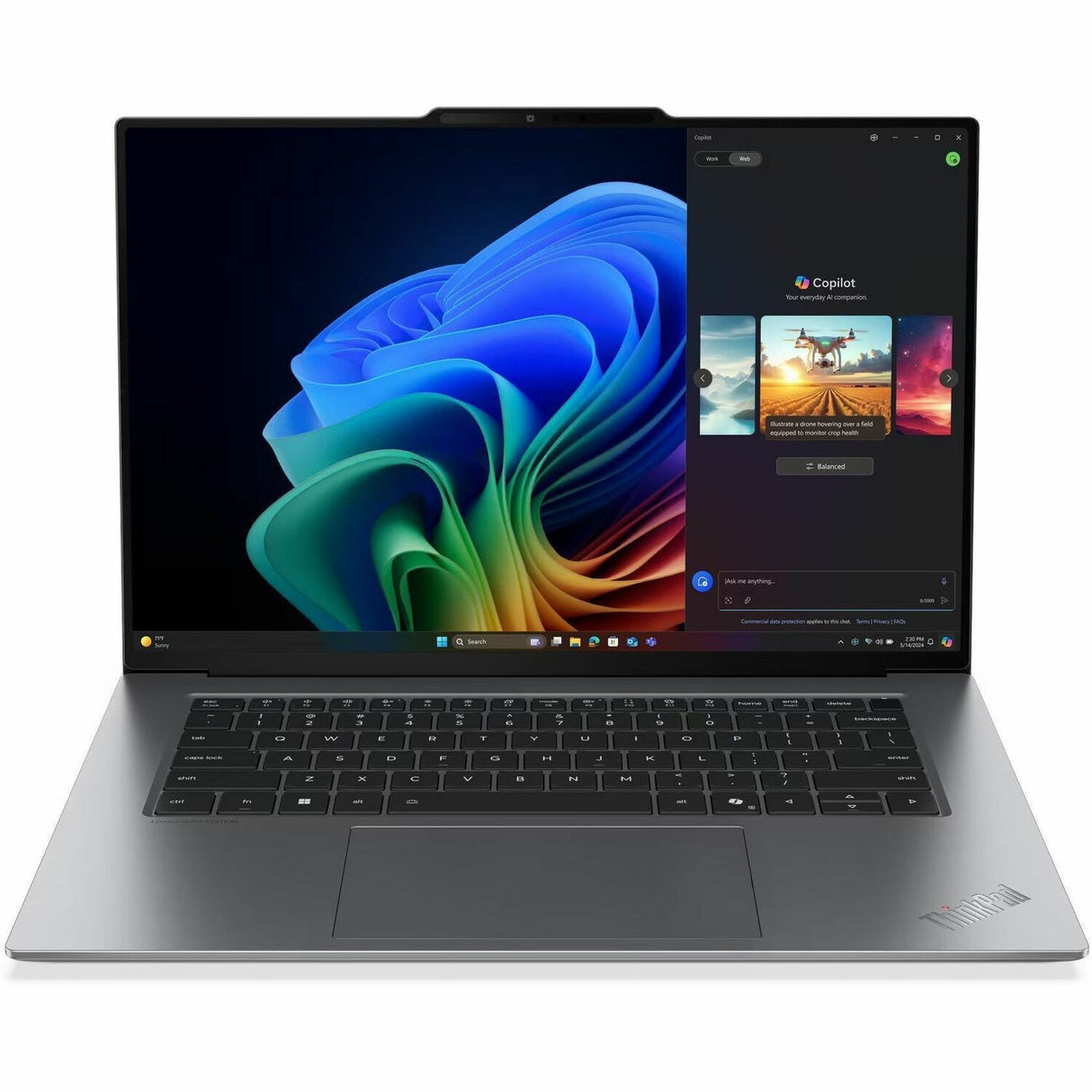 Lenovo ThinkPad X9-15 Gen 1 21Q60027US 15.3" Touchscreen Copilot+ PC Notebook - 2.8K - Intel Core Ultra 7 258V - Intel Evo Platform - 32 GB - 1 TB SSD - English Keyboard - Black, Gray — 21Q60027US