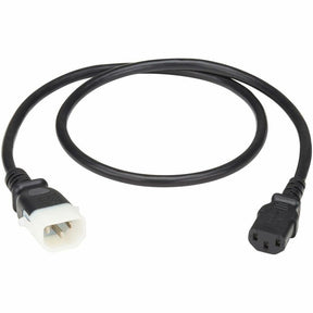 Eaton Tripp Lite Series PDU Power Cord, C13 to P-Lock C14 - North America and Europe Rated, 10A, 250V, 18 AWG, 4 ft. (1.2 m), Black — P004-E04