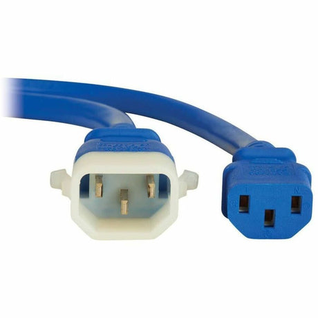 Eaton Tripp Lite Series PDU Power Cords, C13 to P-Lock C14 - Heavy-Duty, 15A, 250V, 14 AWG, 6 ft. (1.8 m), Blue, 6 Pack — P005-E06-ABL-6