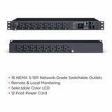 CyberPower PDU41021 Single Phase 100 - 120 VAC 15A Switched PDU — PDU41021