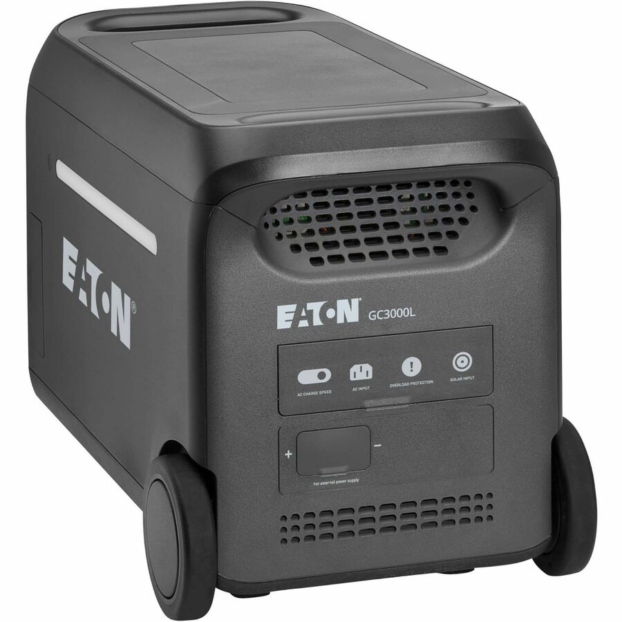 Eaton Portable Power Station - 3000W, Lithium-Ion (LFP), AC, DC, USB-A, USB-C, QC 3.0, LCD, Expandable Runtime — GC3000L