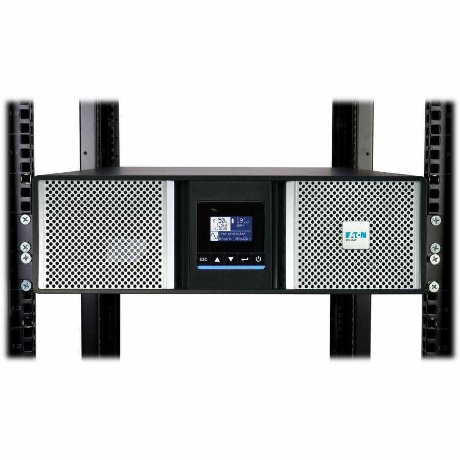 Eaton 9PX G2 3000VA 3000W 208V Online Double-Conversion UPS - L6-30P or Hardwired Input, 2 L6-20R, 2 L6-30R, Hardwired Output, Cybersecure Network Card, Extended Run, 3U Rack/Tower — 9PX3K3UG2